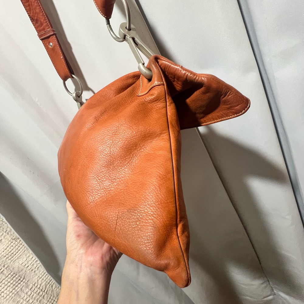 Chic Brown Leather Lupo Barcelona Hobo Bag - Picture 10 of 16